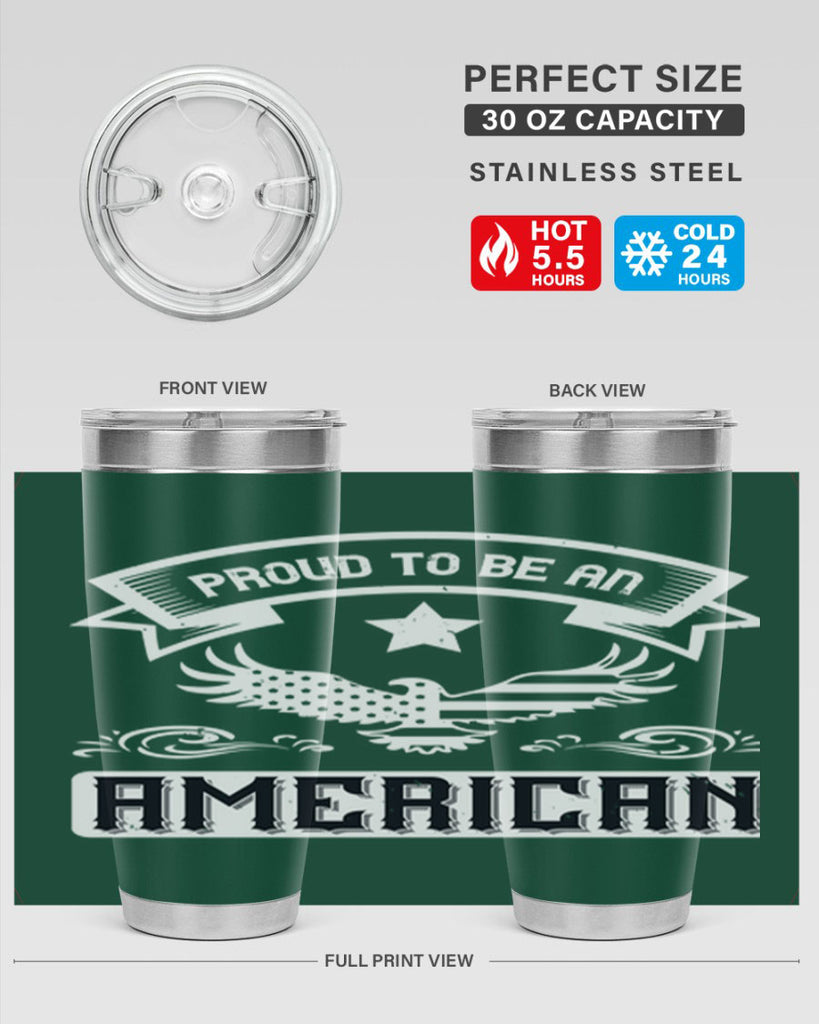 Proud to be an American Style 189#- Fourt Of July- Tumbler