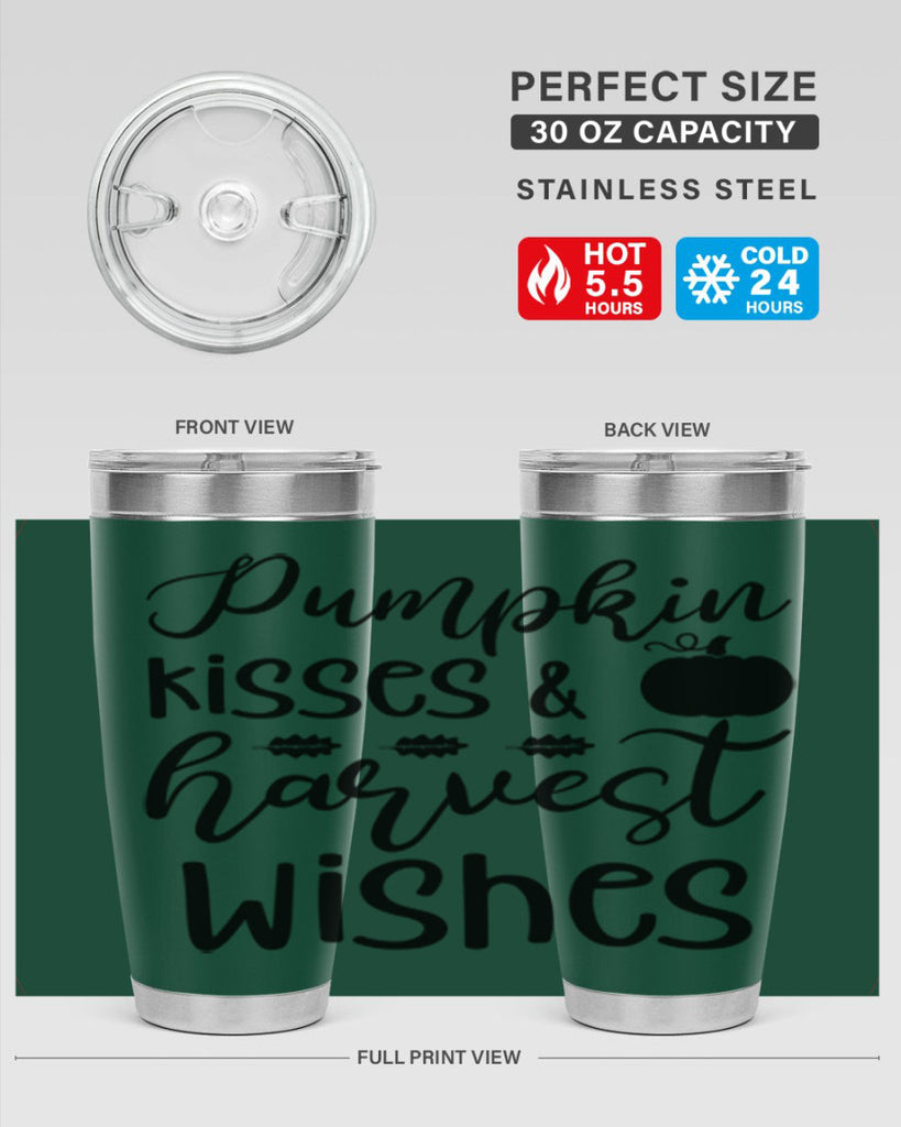 Pumpkin Kisses Harvest Wishes 525#- fall- Tumbler