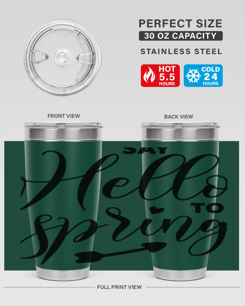 Say Hello to Spring402#- spring- Tumbler