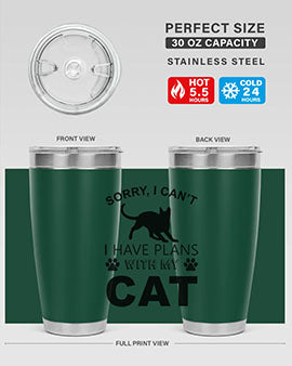 Sorry I Cant Style 116#- cat- Tumbler