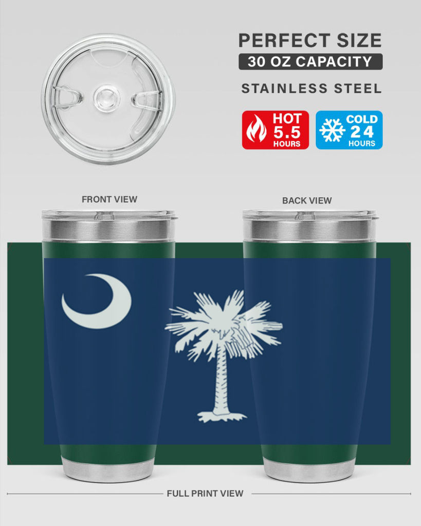 South Carolina 12#- Us Flags- Tumbler