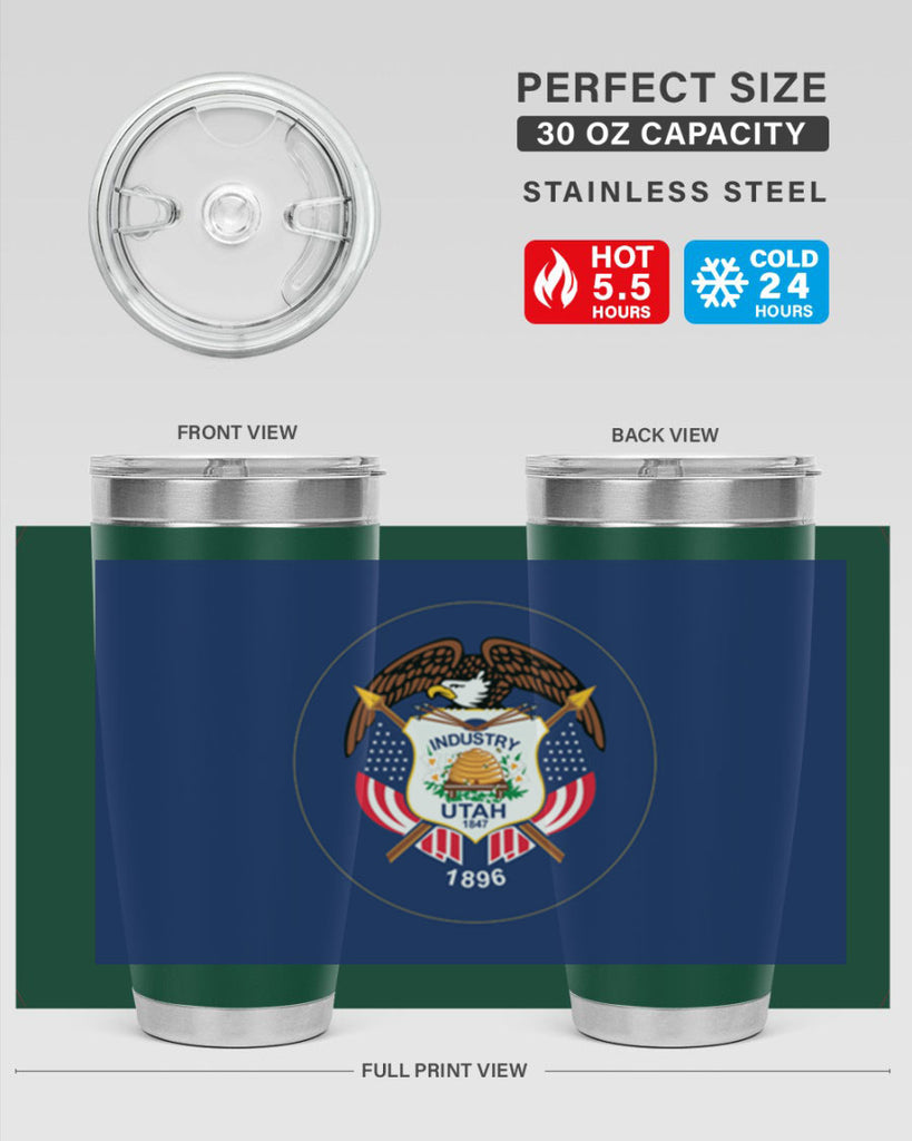 Utah 8#- Us Flags- Tumbler