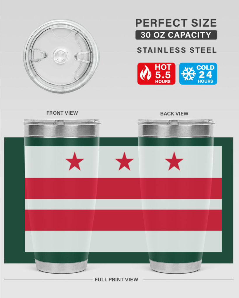 Washington DC 5#- Us Flags- Tumbler