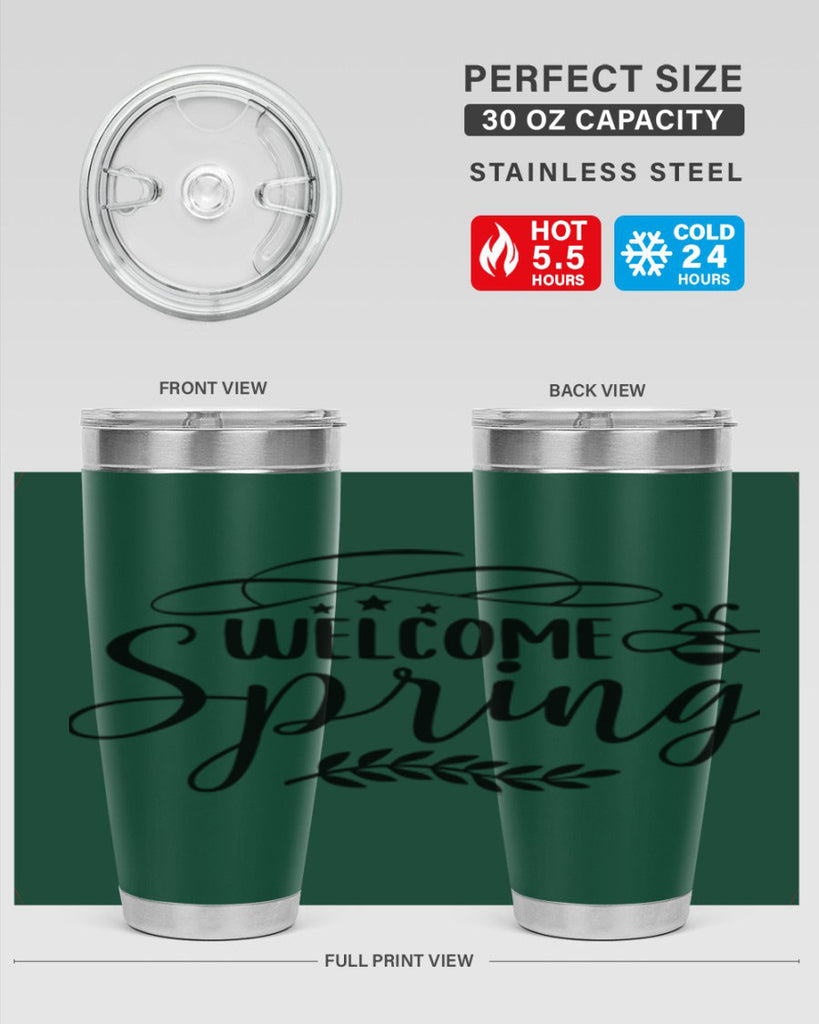 Welcome spring design  594#- spring- Tumbler