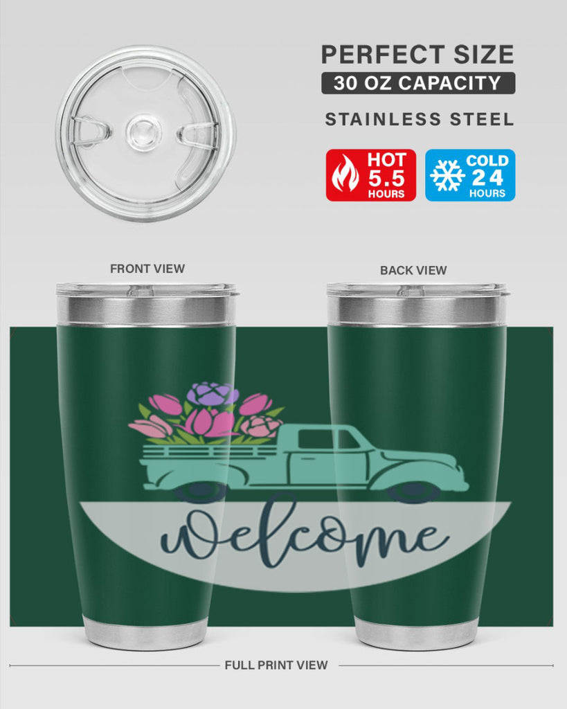 Welcome spring truck579#- spring- Tumbler