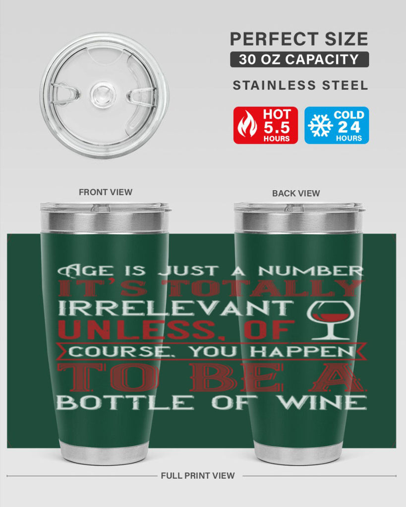 age is just a number its totaly 92#- wine- Tumbler