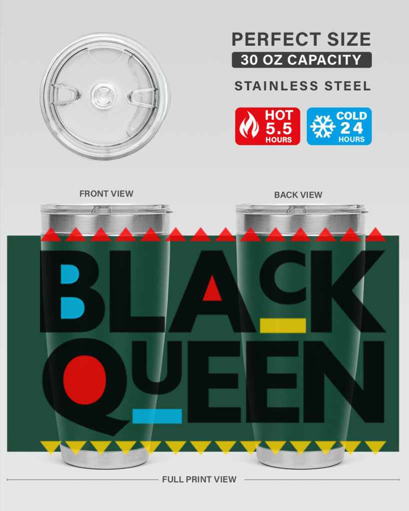 black queen 222#- black words phrases- Cotton Tank