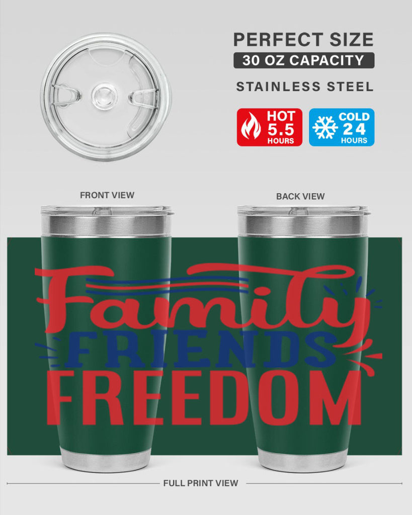family friends freedom Style 48#- Fourt Of July- Tumbler