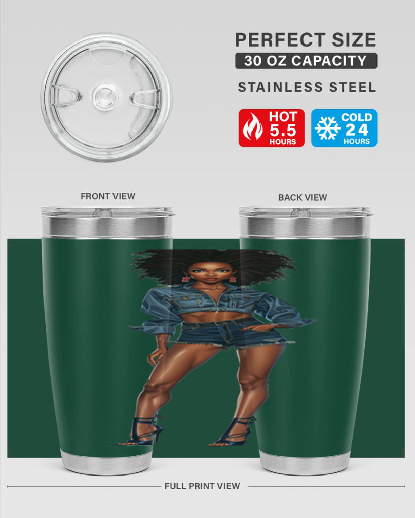fashion girl in indigo 26#- fashion- Cotton Tank