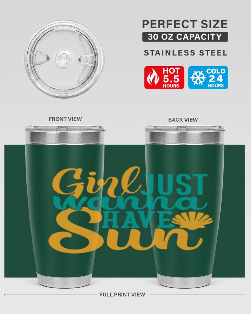 girls just wanna have sun Style 101#- summer- Tumbler