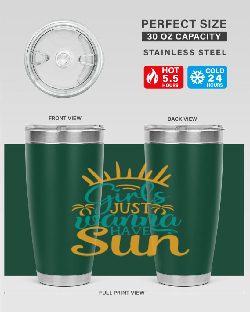 girls just wanna have sun Style 102#- summer- Tumbler