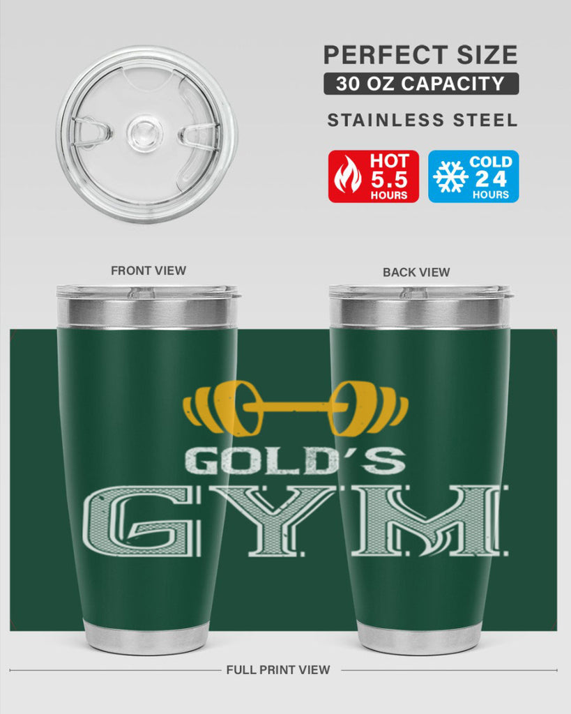 gold gym 101#- gym- Tumbler