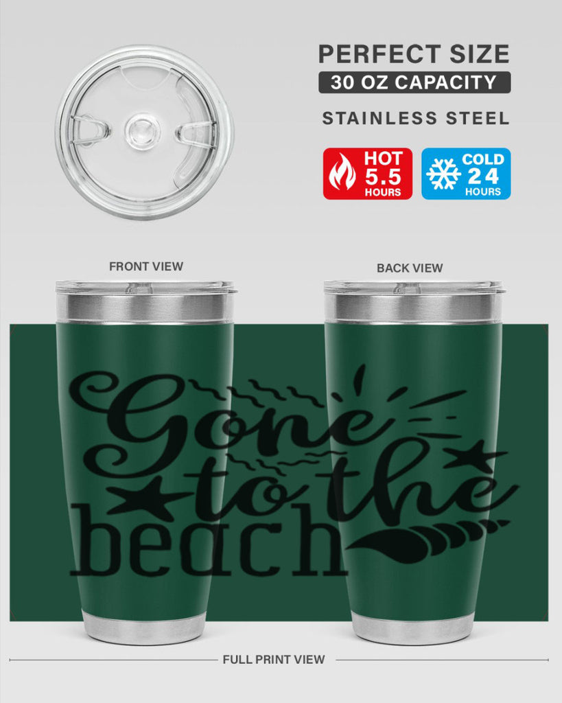 gone to the beach Style 100#- summer- Tumbler
