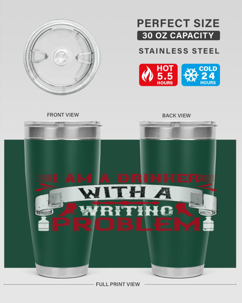 i am a drinker with a writing problem 49#- drinking- Tumbler