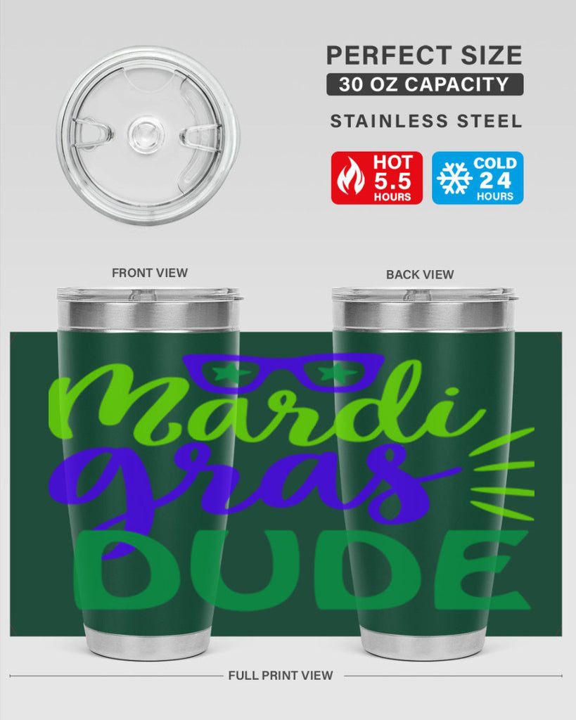 mardi gras dude 10#- mardi gras- Tumbler