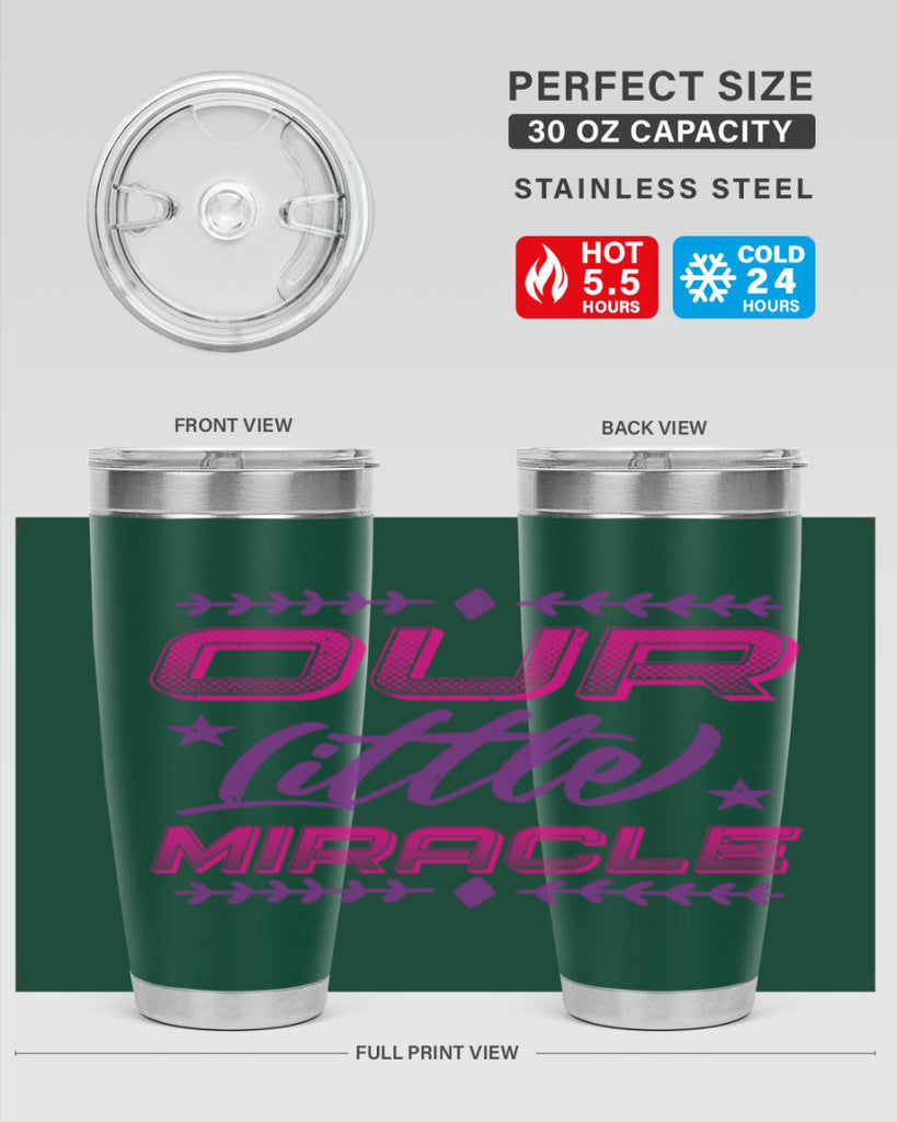 our little miracle Style 23#- baby shower- tumbler