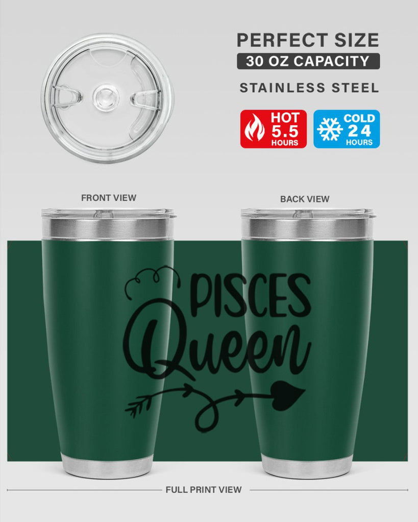 pisces queen 379#- zodiac- Tumbler