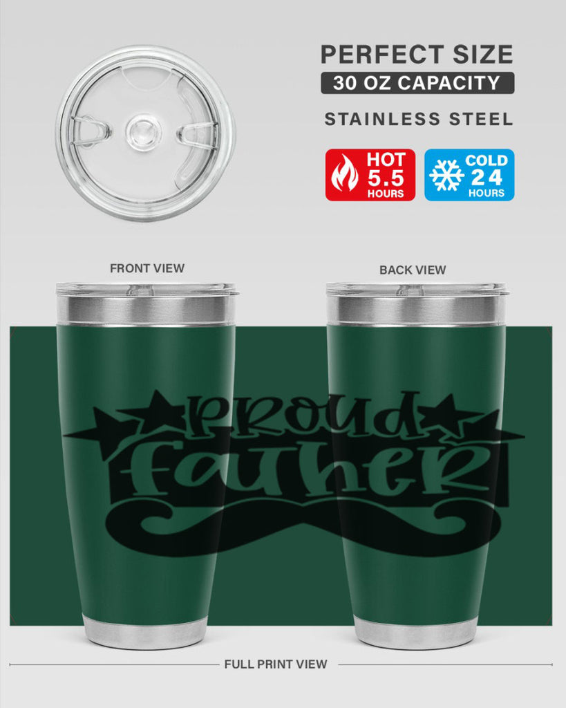 proud father 21#- fathers day- Tumbler