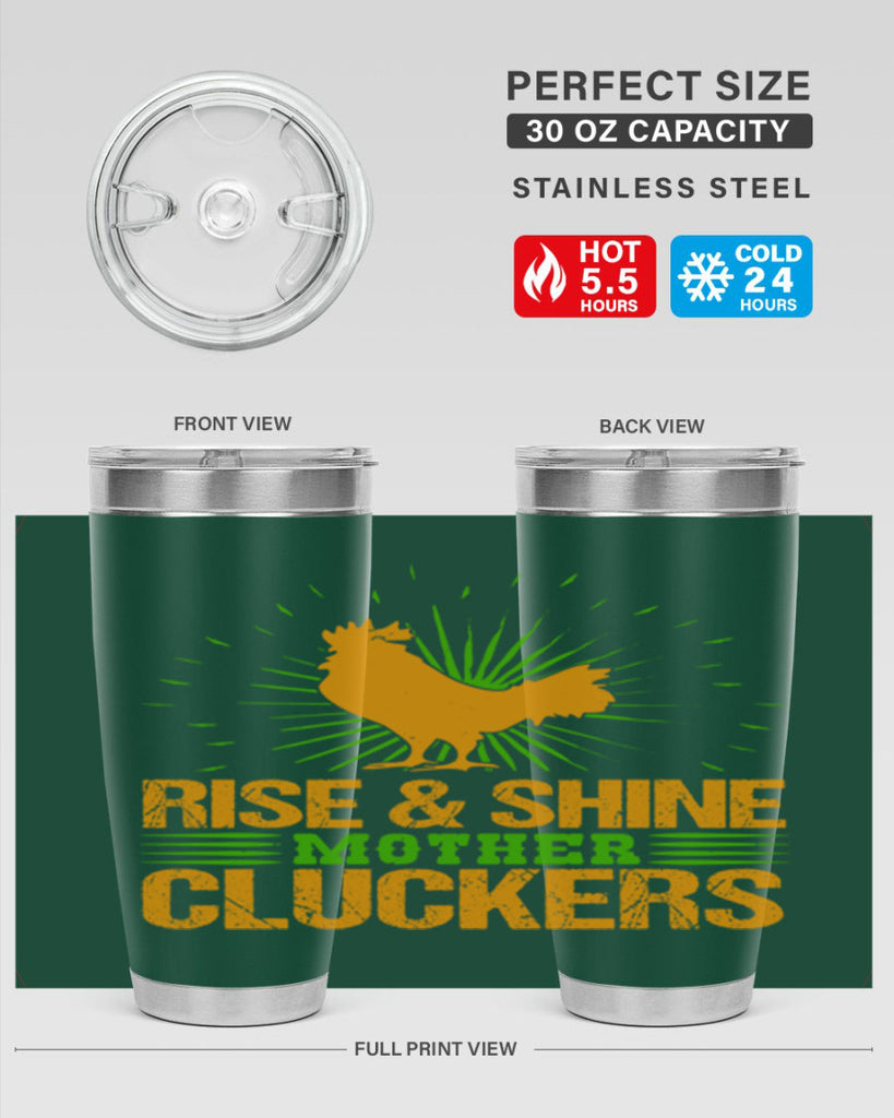 rise and shine mother cluckers 38#- farming and gardening- Tumbler