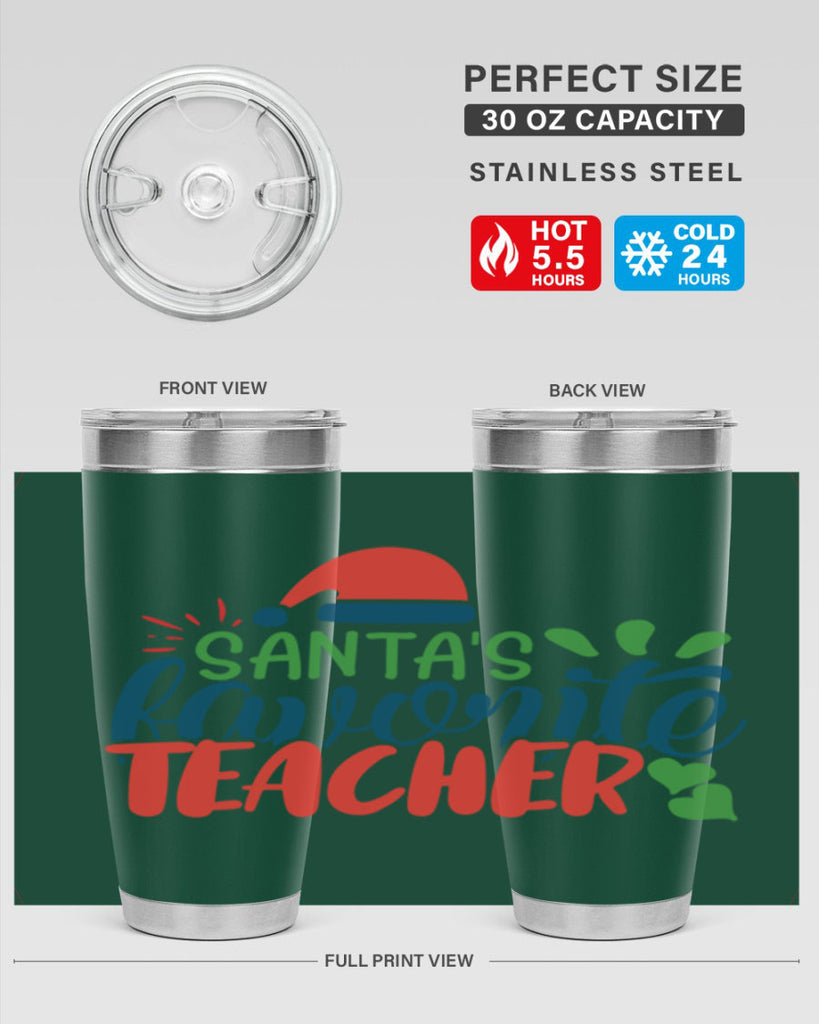 santas favorite teacher Style 151#- teacher- tumbler