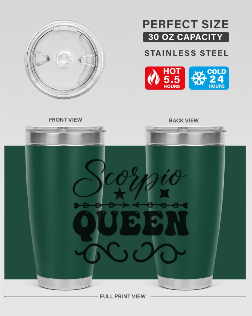 scorpio queen 447#- zodiac- Tumbler