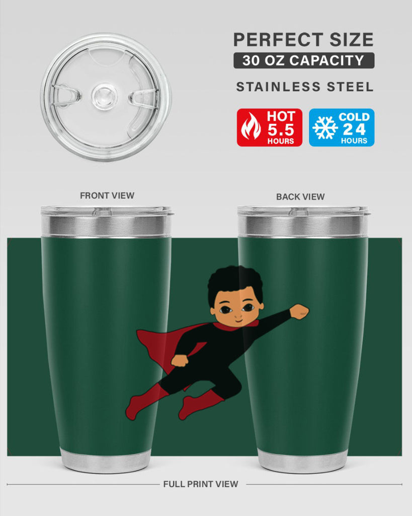 super kid 9#- black men - boys- tumbler