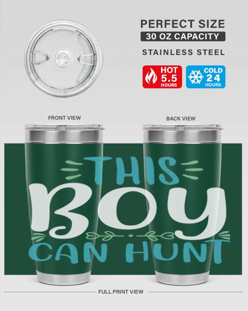this boy can huntt 1#- easter- Tumbler