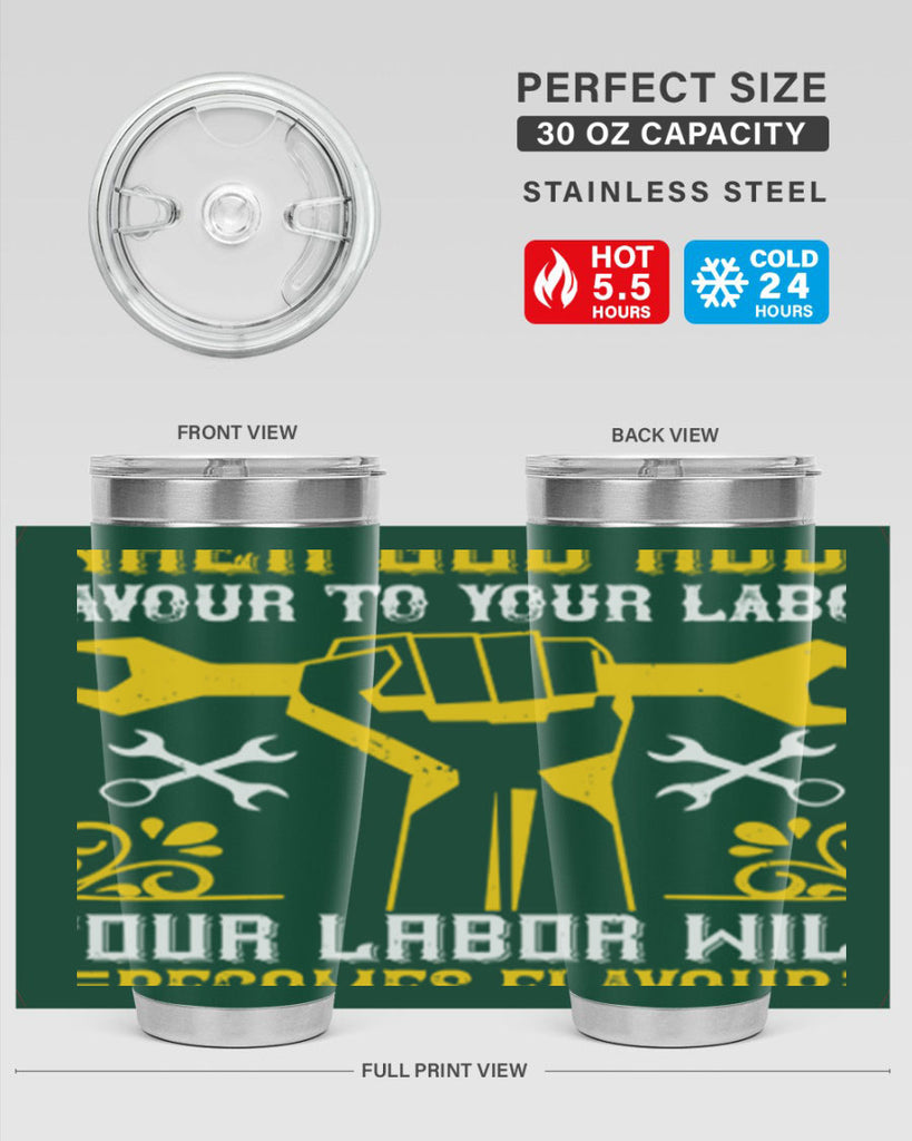 when god adds favour to your labor your labor will becomes flavour 49#- labor day- Tumbler