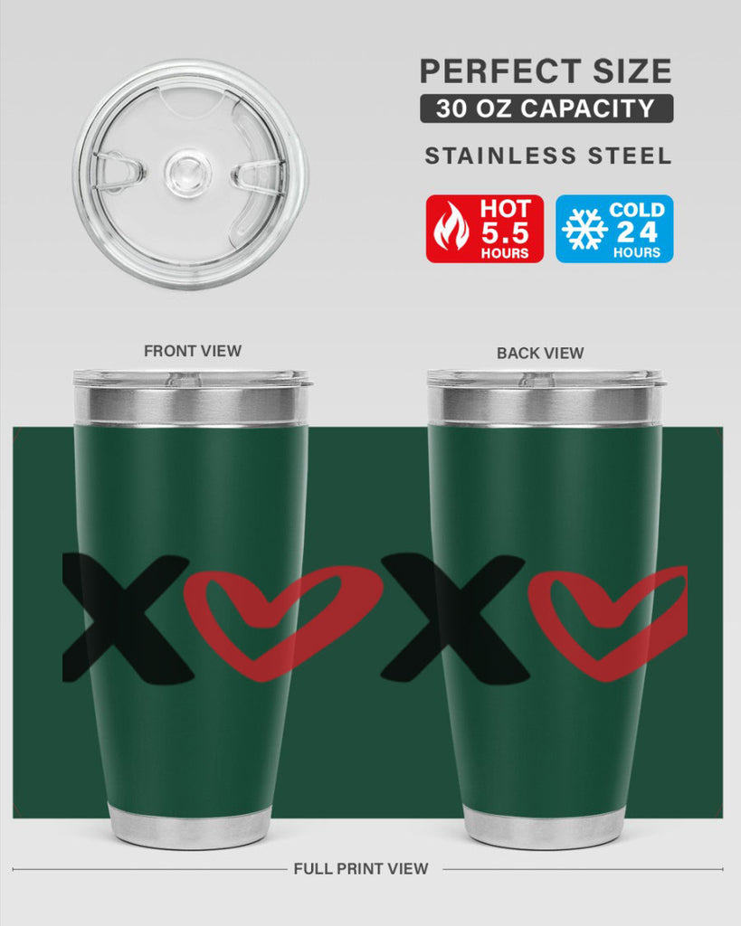 xoxo 12#- valentines day- Tumbler