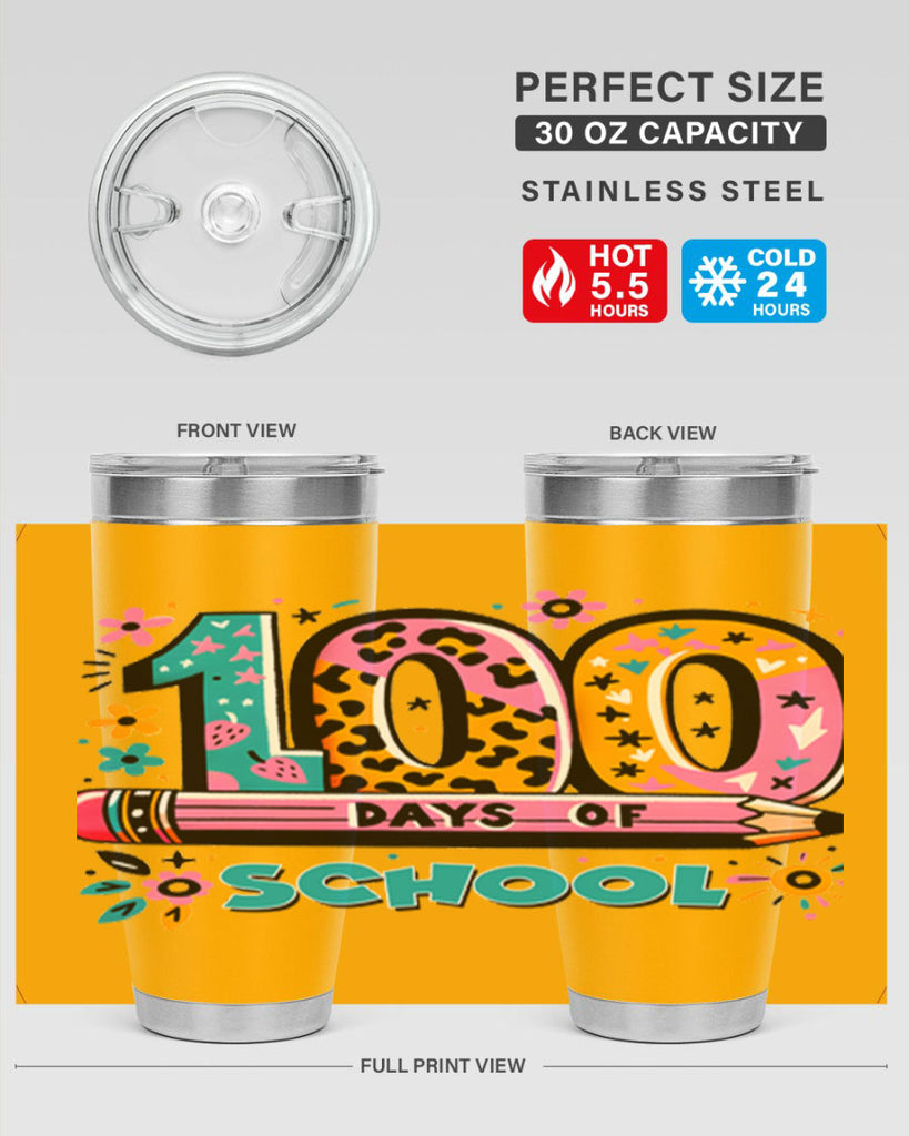 100 days of school lighting 32#- 100 days of school- Tumbler