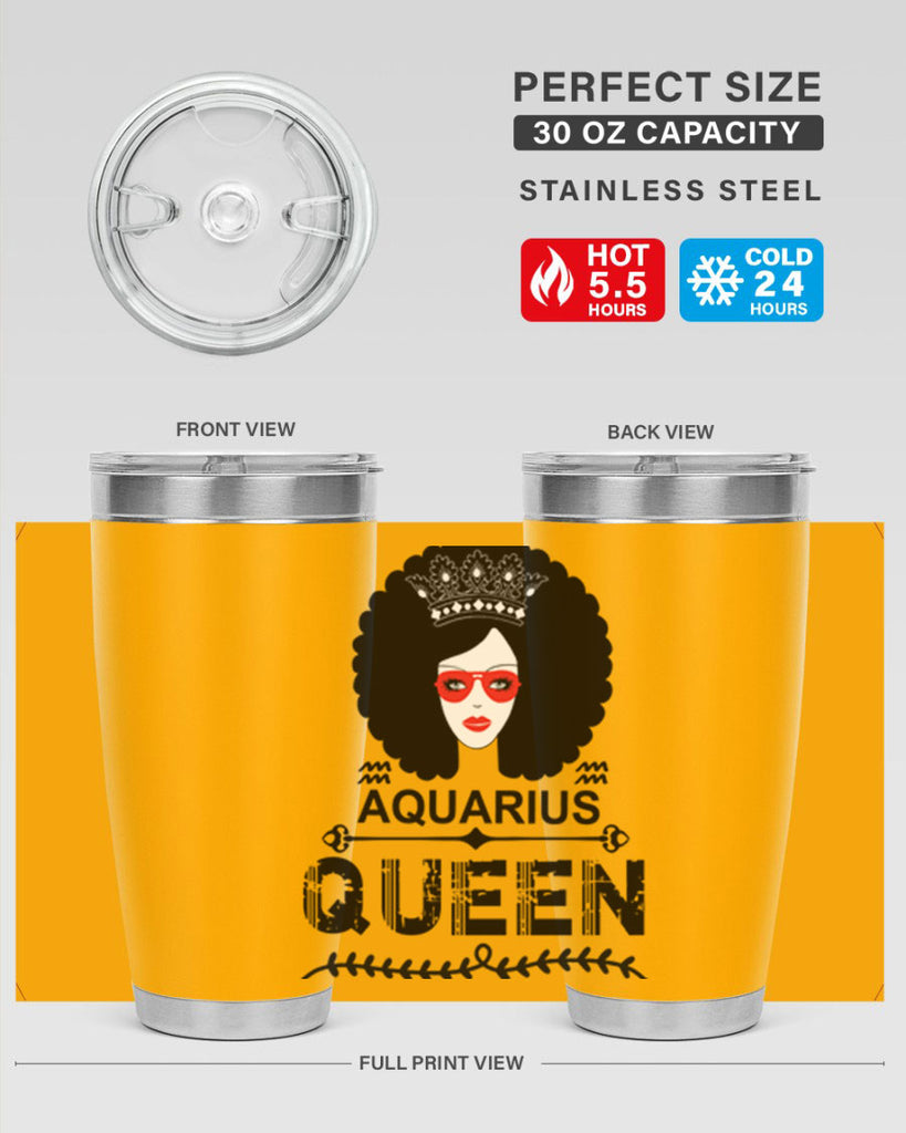 Aquarius queen 75#- zodiac- Tumbler