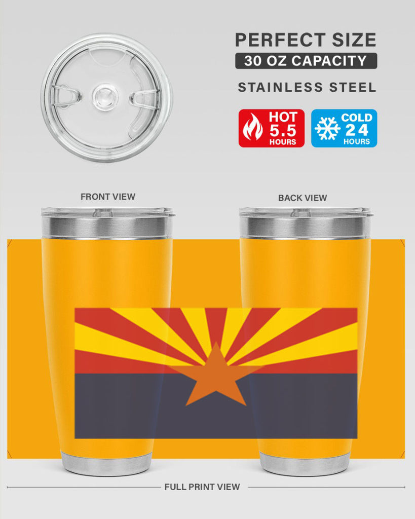 Arizona 49#- Us Flags- Tumbler