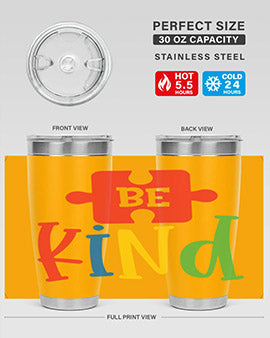 Be Kind Style 9#- autism- Tumbler