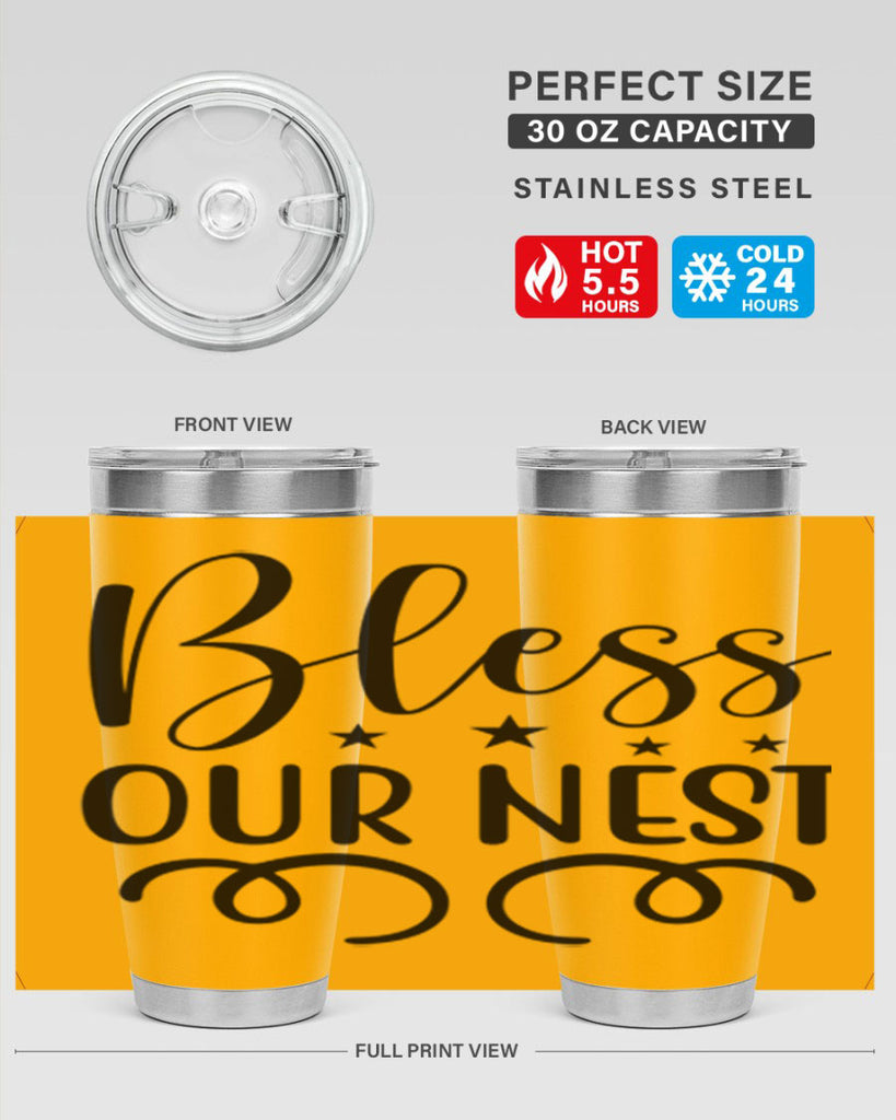 Bless Our Nest 50#- spring- Tumbler