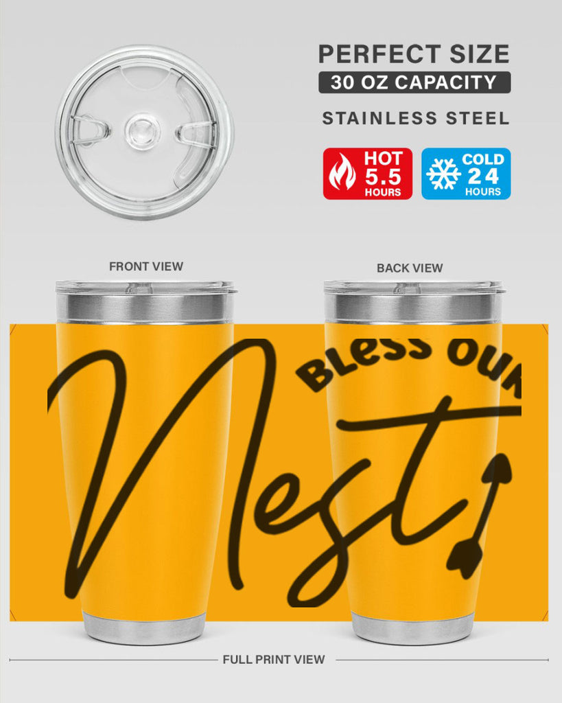 Bless Our Nest55#- spring- Tumbler