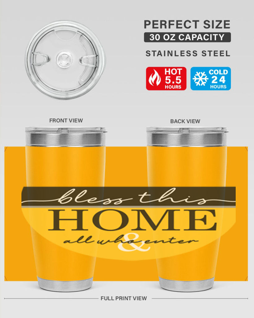 Bless this Home and all57#- spring- Tumbler