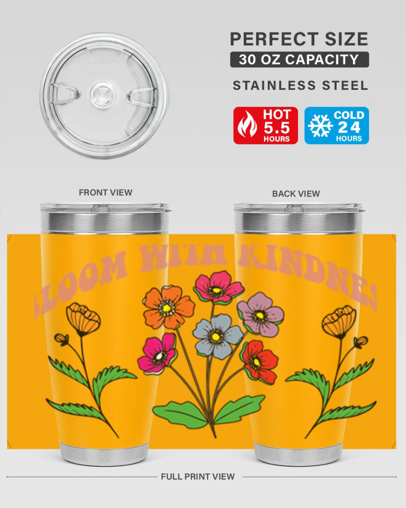 Bloom with Kindness  92#- spring- Tumbler