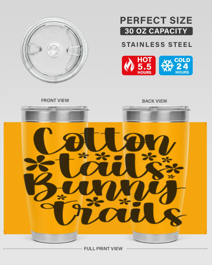 Cotton tails bunny trails  113#- spring- Tumbler