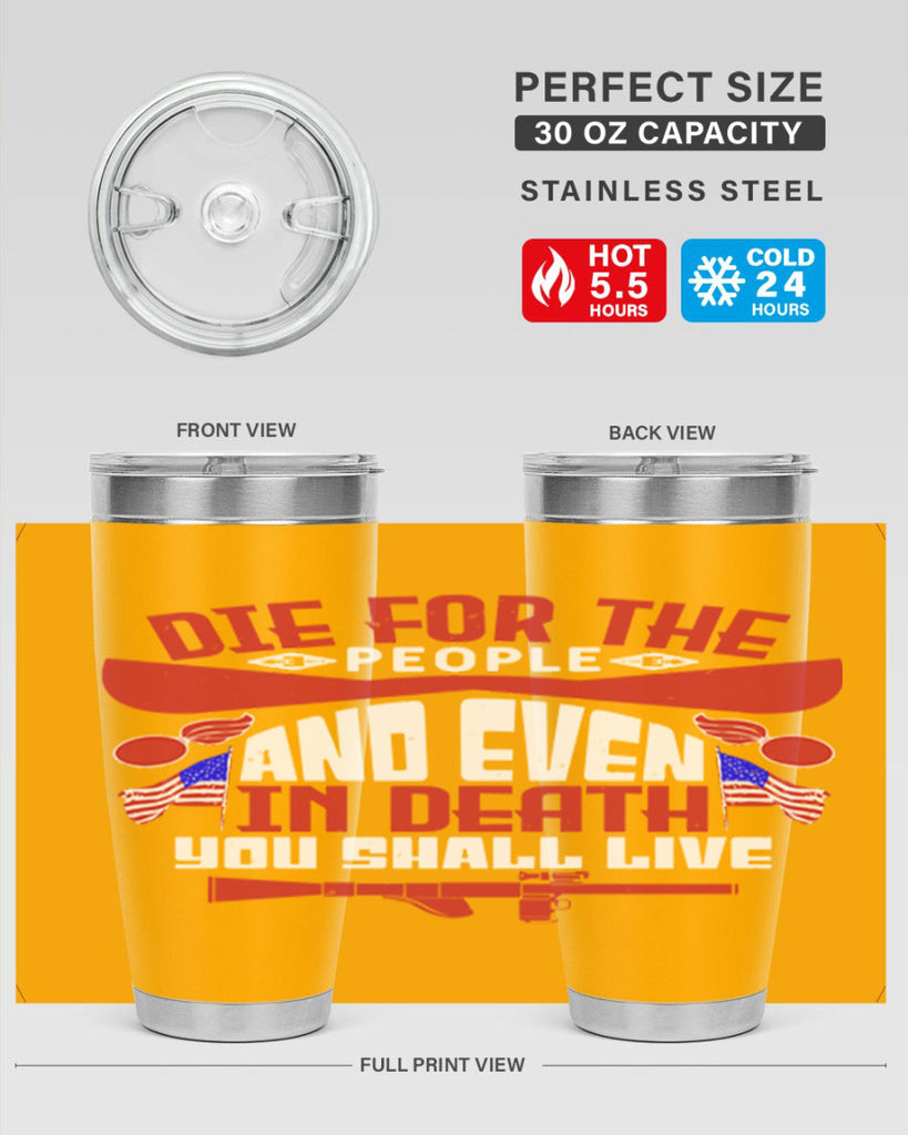 Die for the people and live Style 41#- Fourt Of July- Tumbler