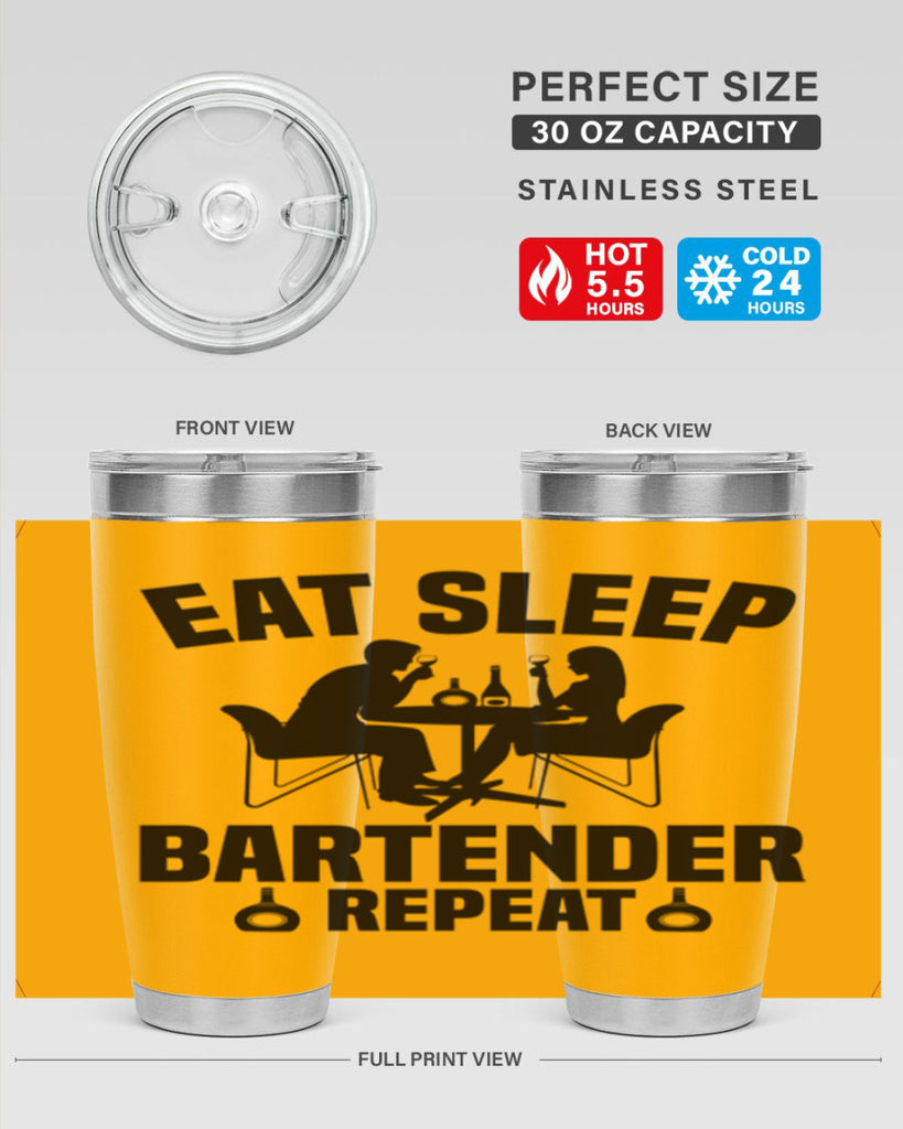 Eat sleep Style 3#- bartender- tumbler