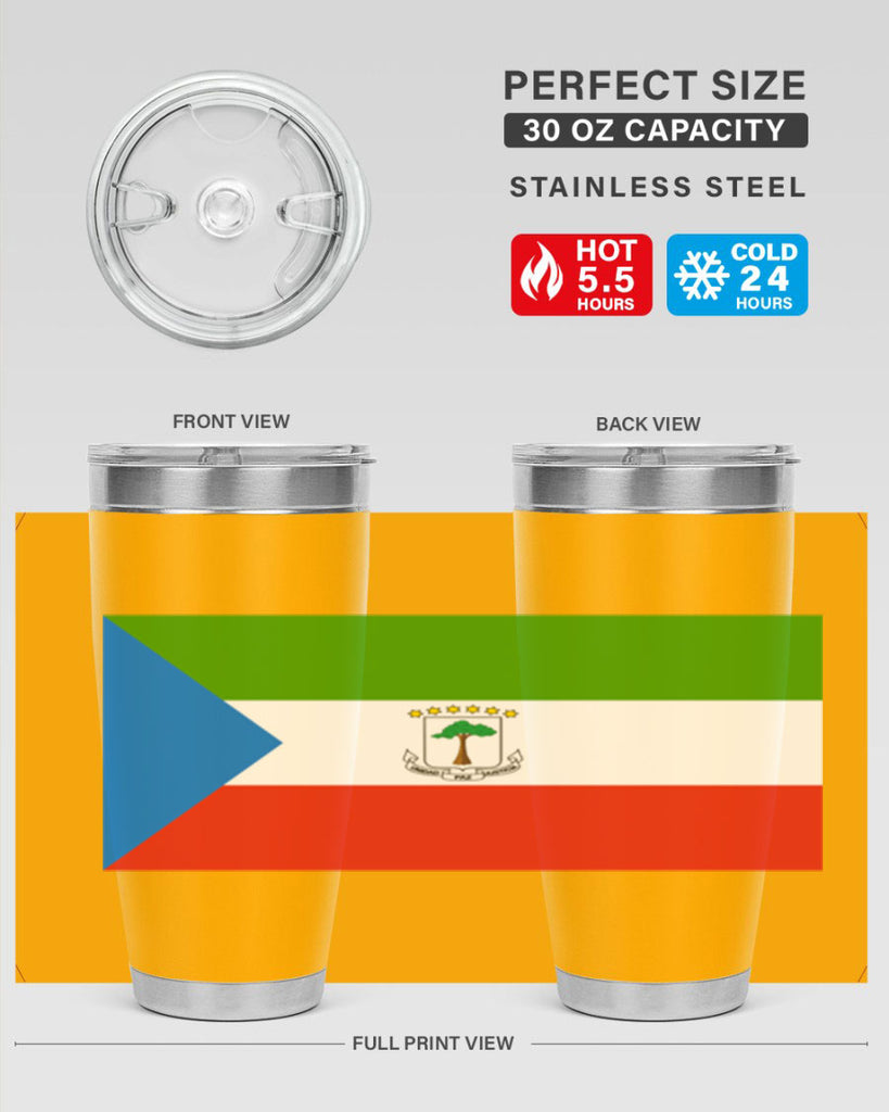 Equatorial Guinea 144#- world flags- Tumbler