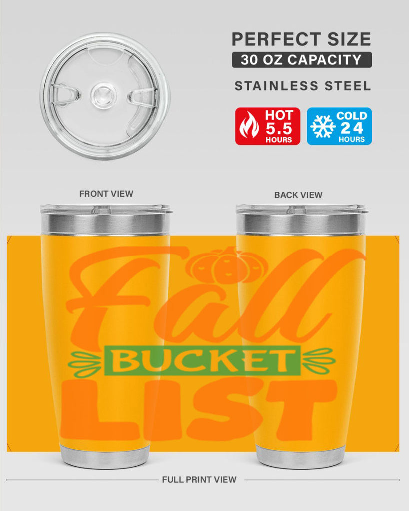 Fall Bucket List 93#- fall- Tumbler