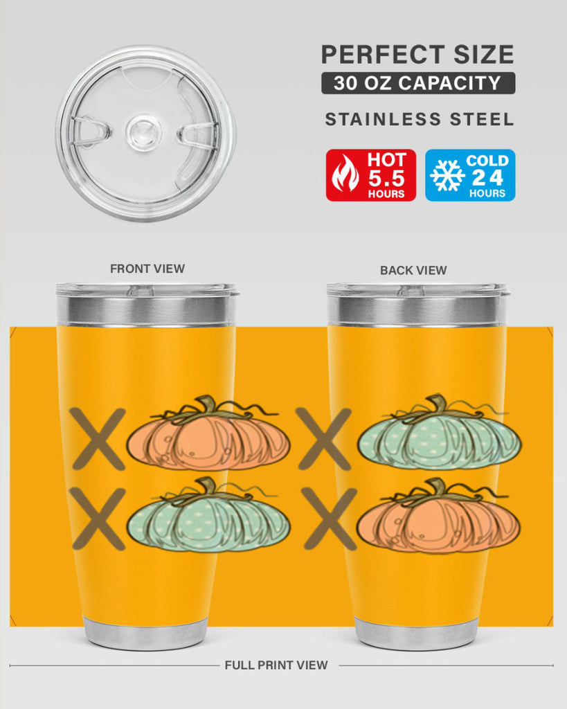 Fall Pumpkin XOXO 129#- fall- Tumbler