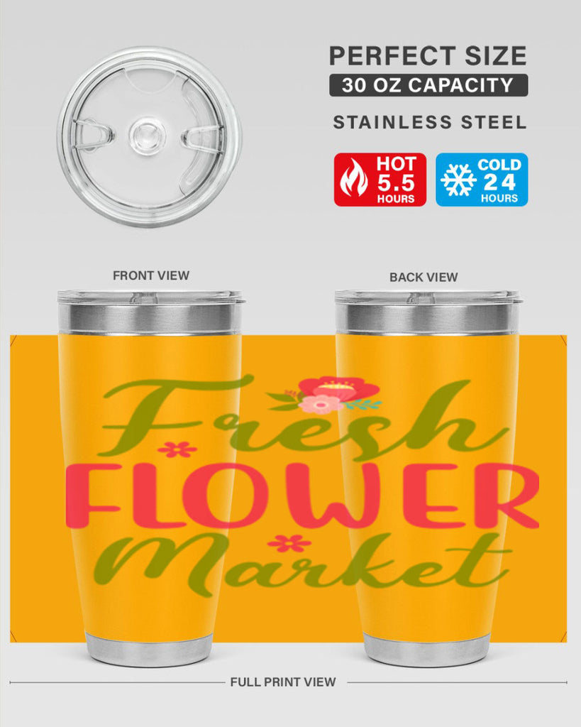 Fresh Flower Market 144#- spring- Tumbler