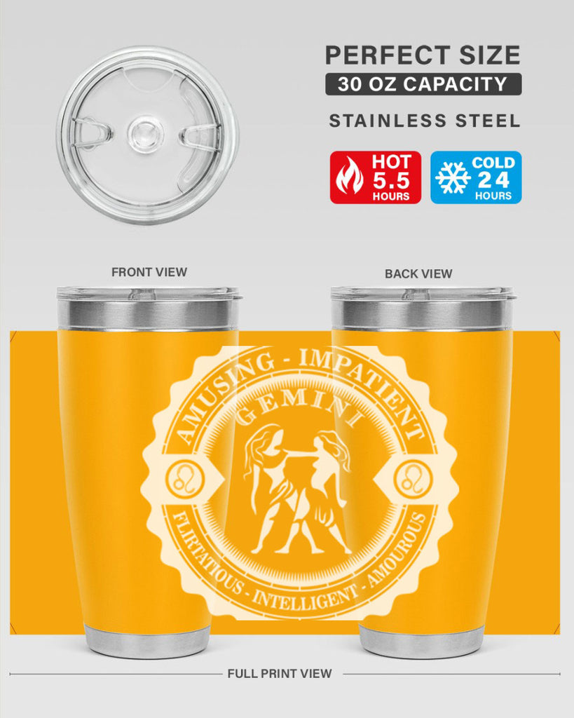 Gemini 12#- zodiac- Tumbler