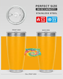 Graphic Owl Tiedye A TurtleRabbit 8#- owl- Tumblers