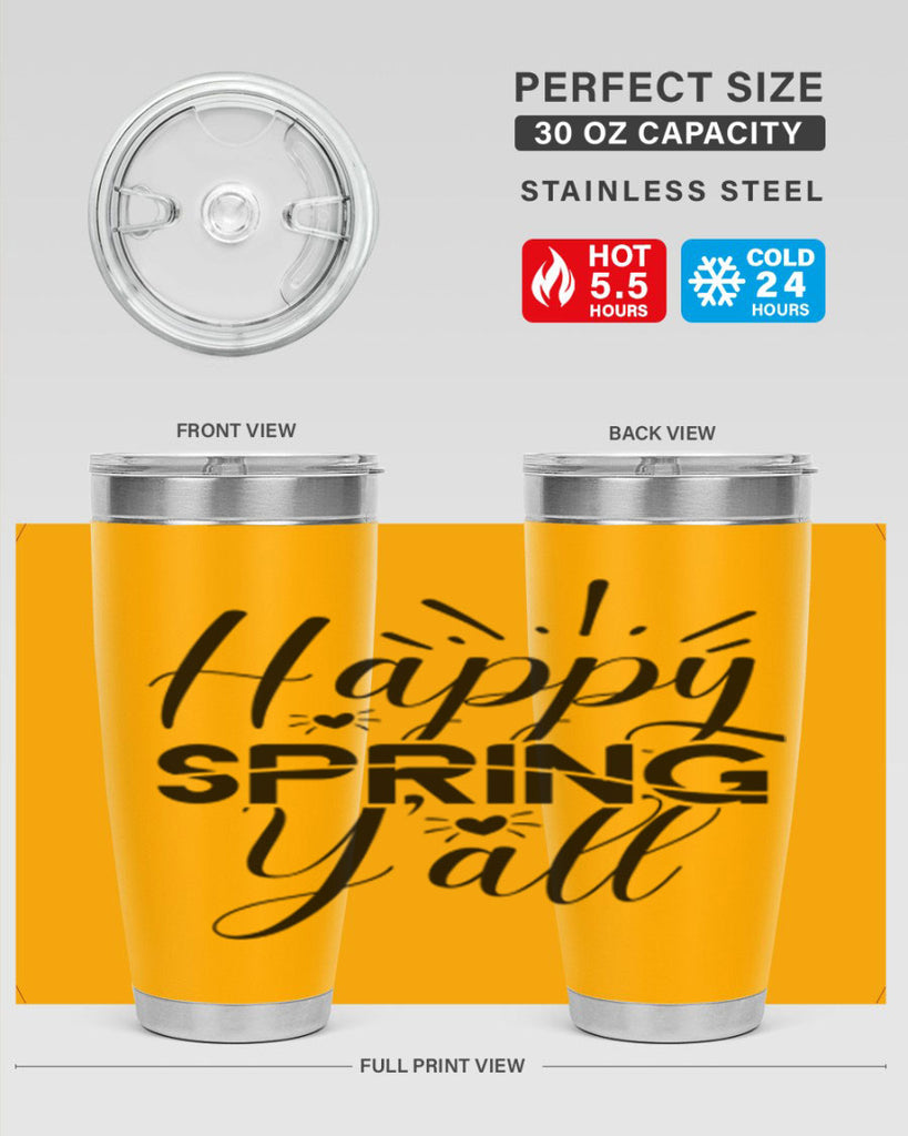 Happy Spring Y'all 165#- spring- Tumbler