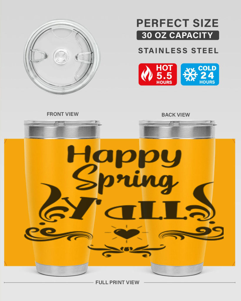 Happy Spring Yall 171#- spring- Tumbler