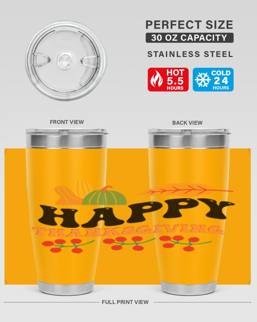 Happy Thanksgiving 251#- fall- Tumbler