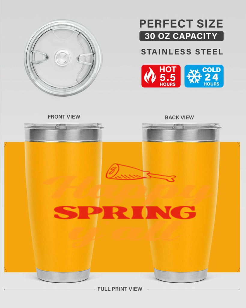 Happy spring y'all 162#- spring- Tumbler